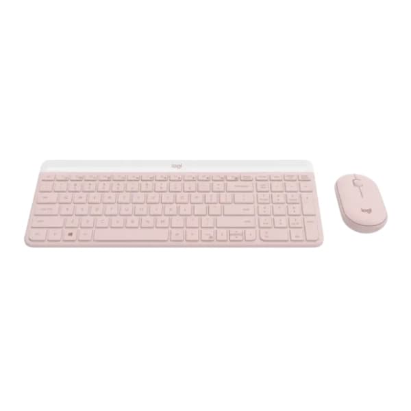 LOGITECH set bežični miš i tastatura MK470 Slim roze EN(US) 1
