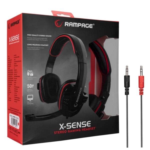 RAMPAGE slušalice SN-R9 crvene 8
