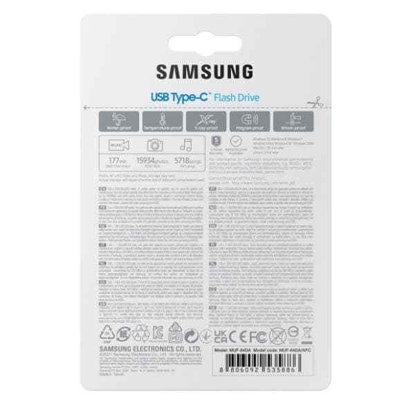 SAMSUNG USB flash memorija 64GB MUF-64DA 9