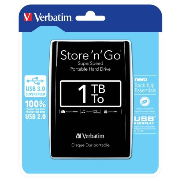 VERBATIM eksterni HDD 1TB 53023 5