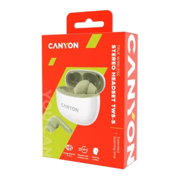 CANYON slušalice TWS-5GR zelene 4