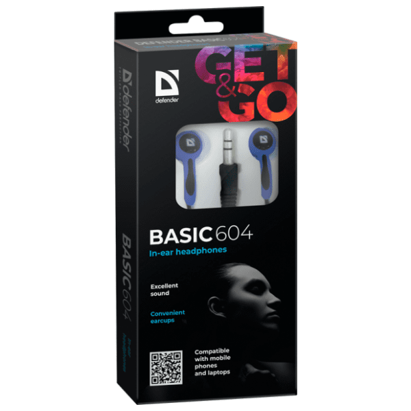 DEFENDER slušalice Basic 604 plave 3