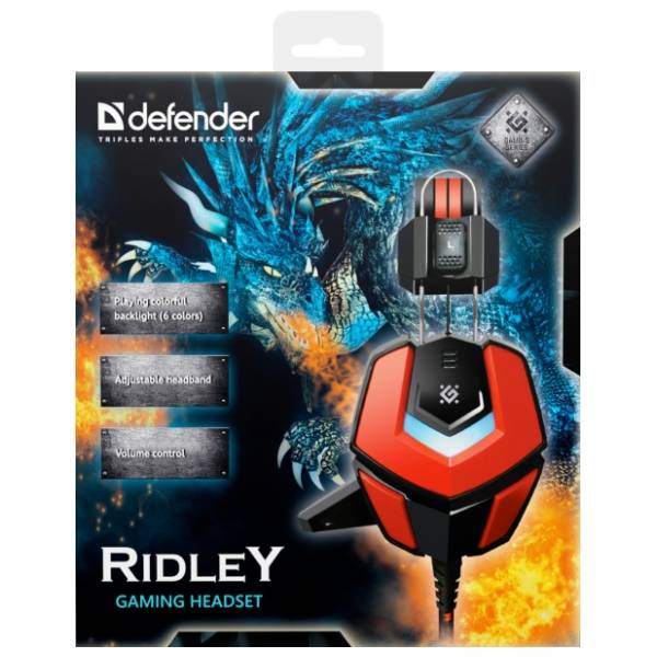 DEFENDER slušalice Ridley 10