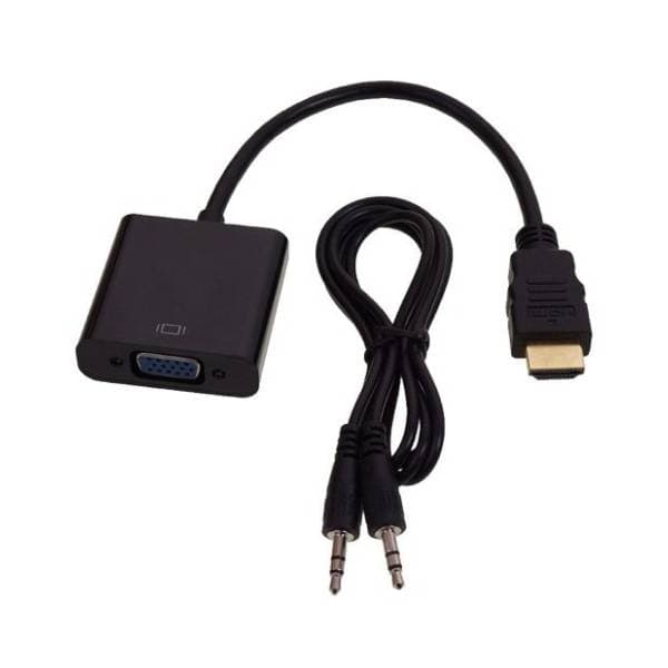 FAST ASIA konverter HDMI (m) na VGA (ž) + 3.5mm (m/m) 0