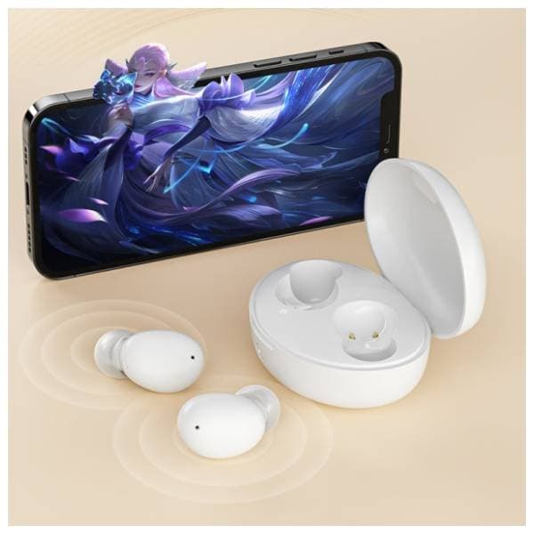 QCY slušalice T16 bele 2