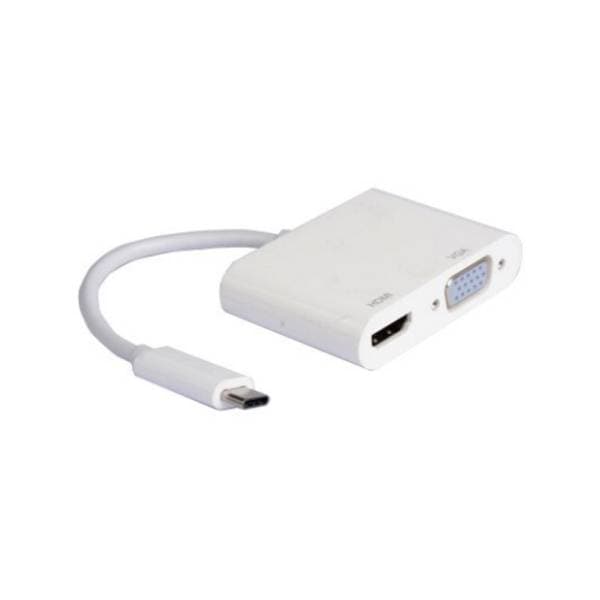E-GREEN konverter USB-C 3.1 (m) na HDMI/VGA (ž/ž) 0