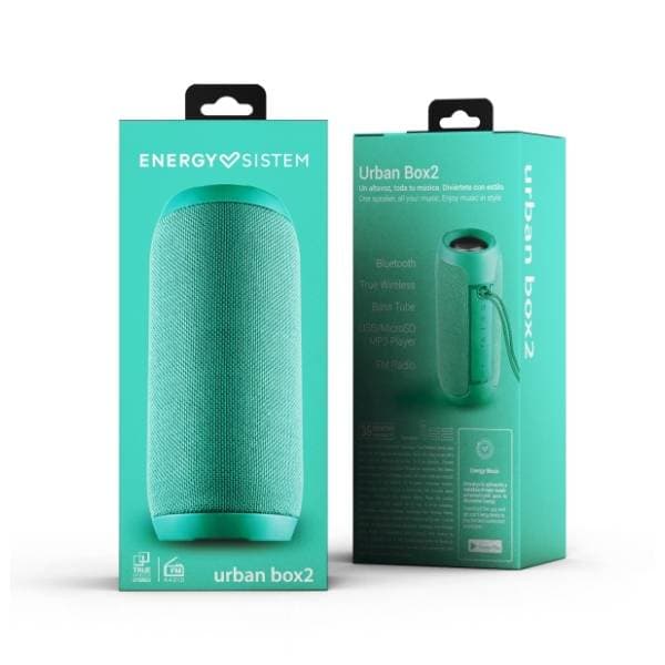 ENERGY SISTEM bluetooth zvučnik Urban Box 2 Jade zeleni 4