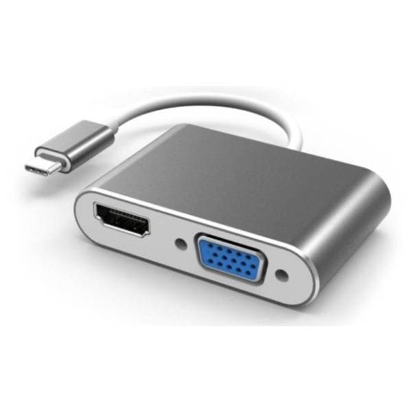 FAST ASIA konverter USB-C (m) na HDMI/VGA (ž/ž) 0