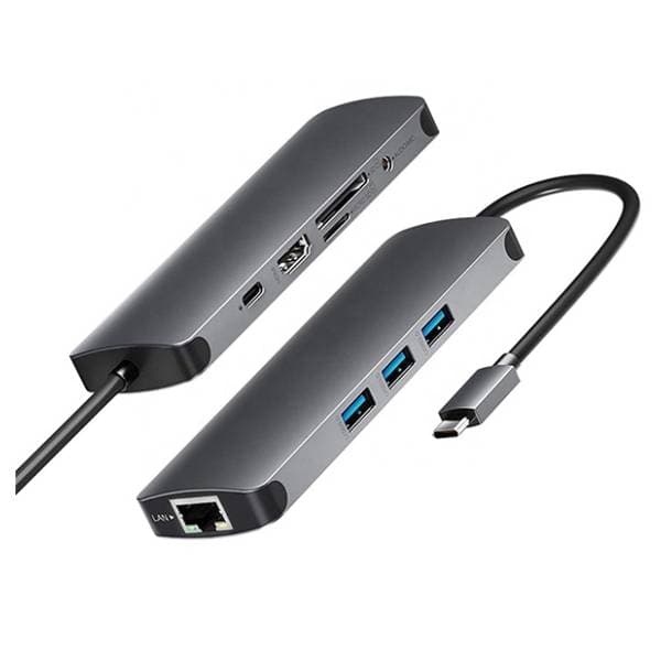 FAST ASIA konverter USB-C (m) na HDMI/3xUSB 3.0/USB-C/Audio/RJ45 (ž/ž/ž/ž/ž/ž/ž) 1