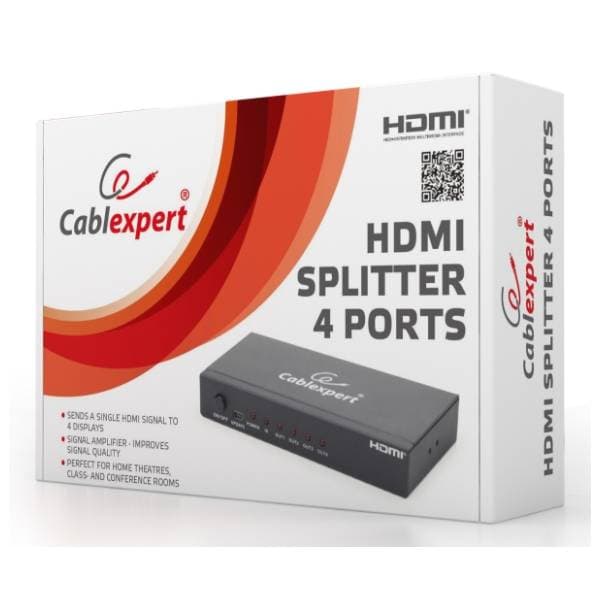 GEMBIRD adapter HDMI 1.4 (ž) na 4xHDMI (ž/ž/ž/ž) 2