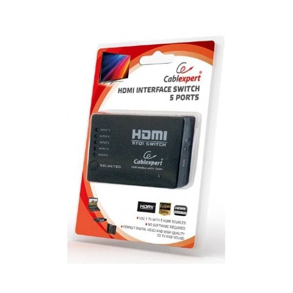 GEMBIRD adapter HDMI na 5xHDMI (ž/ž) 1