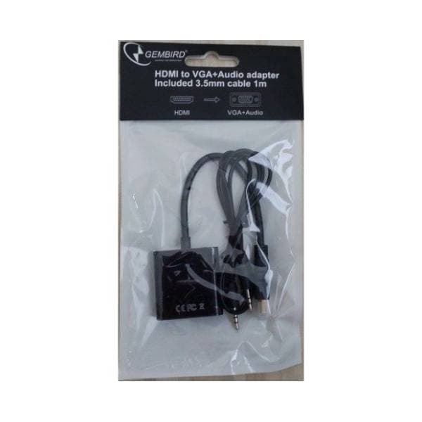 GEMBIRD konverter HDMI (m) na VGA (ž) + 3.5mm 2