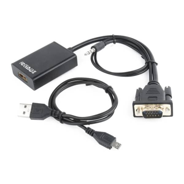 GEMBIRD konverter VGA (m) na HDMI (ž) + 3.5mm 0