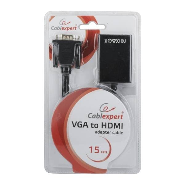 GEMBIRD konverter VGA (m) na HDMI (ž) + 3.5mm 3