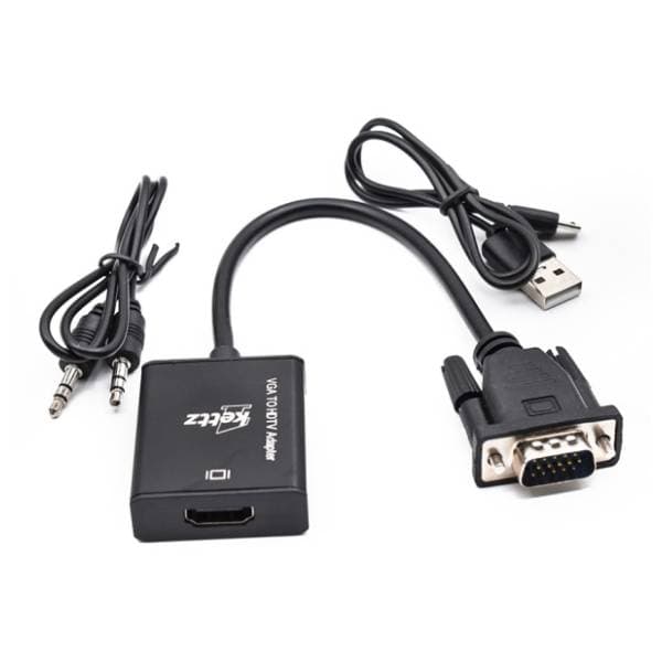 KETTZ konverter VGA (m) na HDMI/3.5mm (ž/m) 0