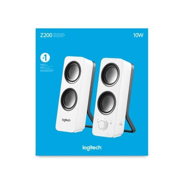 LOGITECH zvučnici za kompjuter Z200 2.0 beli 4