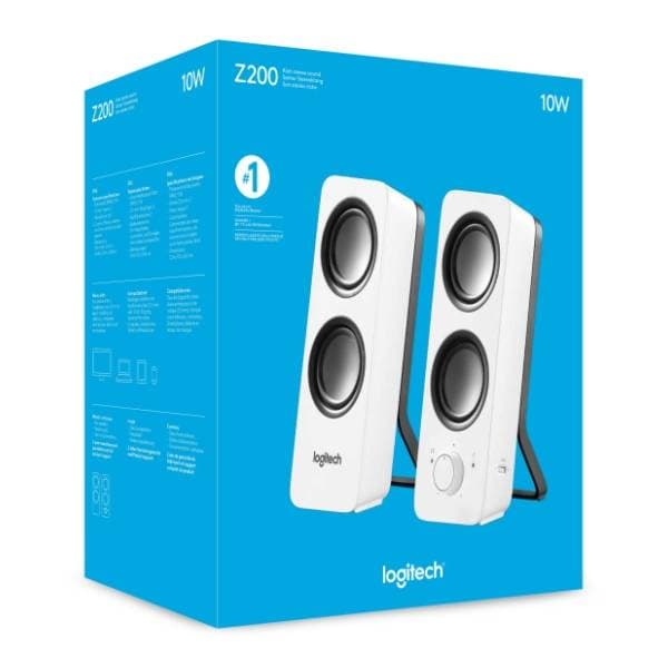 LOGITECH zvučnici za kompjuter Z200 2.0 beli 5