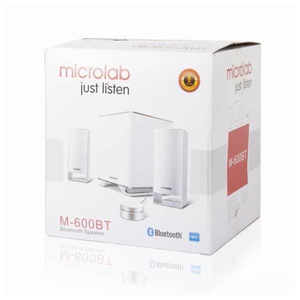 MICROLAB zvučnici za kompjuter M-600BT 2.1 beli 9
