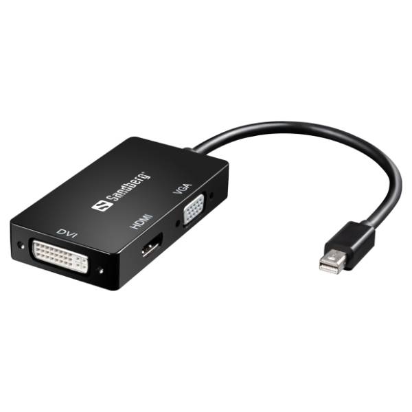 SANDBERG konverter Mini DisplayPort (m) na HDMI/DVI/VGA (ž/ž/ž) 0