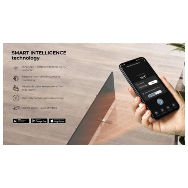 AENO panelni radijator AGH0002S crni 7