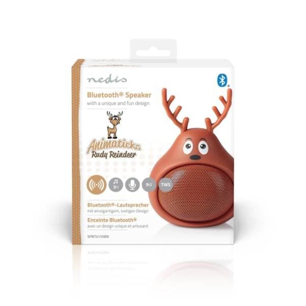 NEDIS bežični zvučnik Animaticks Rudy Reindeer 6
