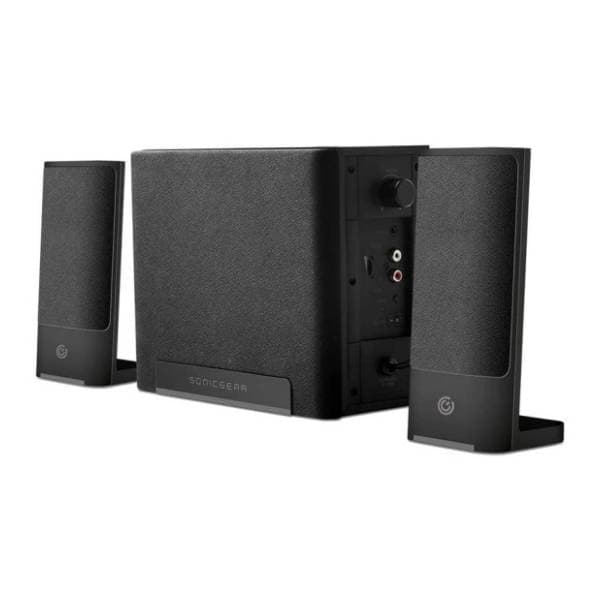 SonicGear zvučnici za kompjuter Space 3 Maroon crni 1