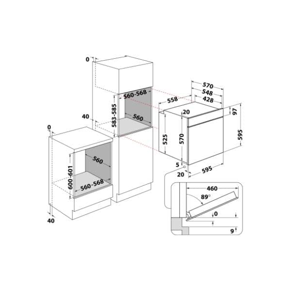 WHIRLPOOL ugradna rerna OMK58HU1B 14