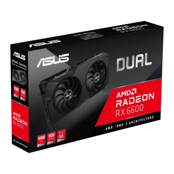 ASUS AMD Radeon RX 6600 V2 DUAL 8GB GDDR6 128-bit grafička kartica 10