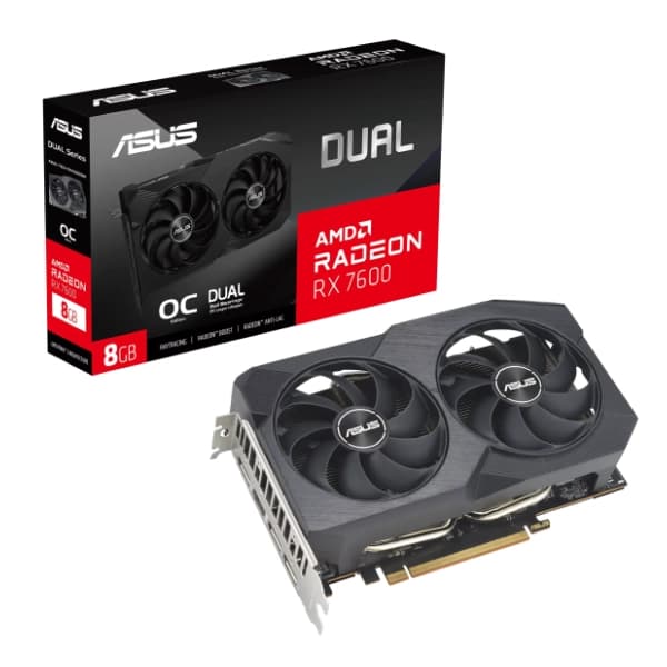 ASUS AMD Radeon RX 7600 DUAL OC Edition V2 8GB GDDR6 128-bit grafička kartica 0