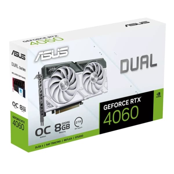 ASUS nVidia GeForce RTX 4060 DUAL White OC Edition 8GB GDDR6 128-bit grafička kartica 14