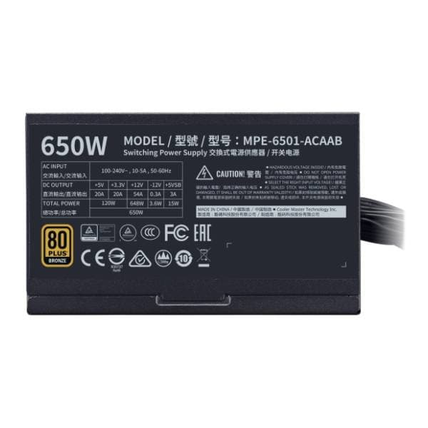 COOLER MASTER napajanje MWE Bronze V2 650W 4