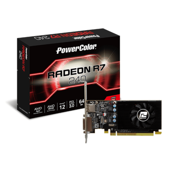 PowerColor AMD Radeon R7 240 2GB GDDR5 64-bit grafička kartica 0