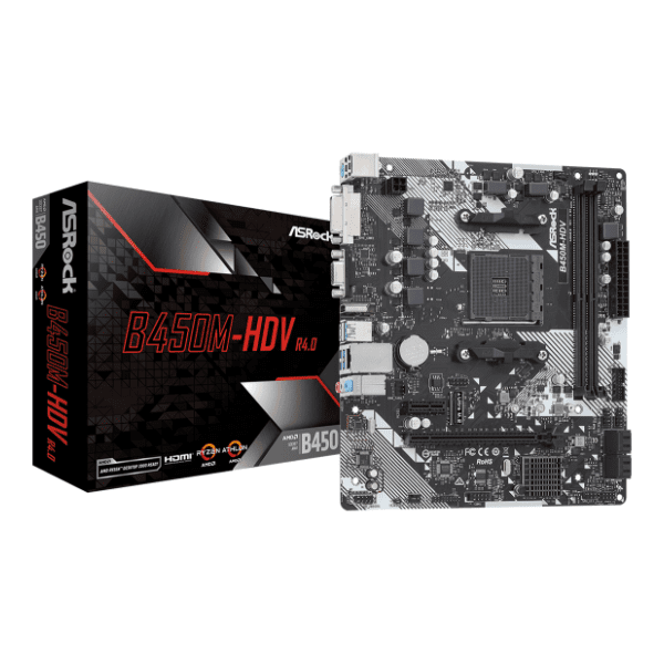 ASRock B450M-HDV R4.0 matična ploča 0