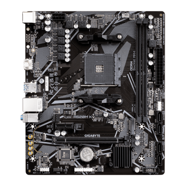 GIGABYTE A520M K (rev. 1.0) matična ploča 1