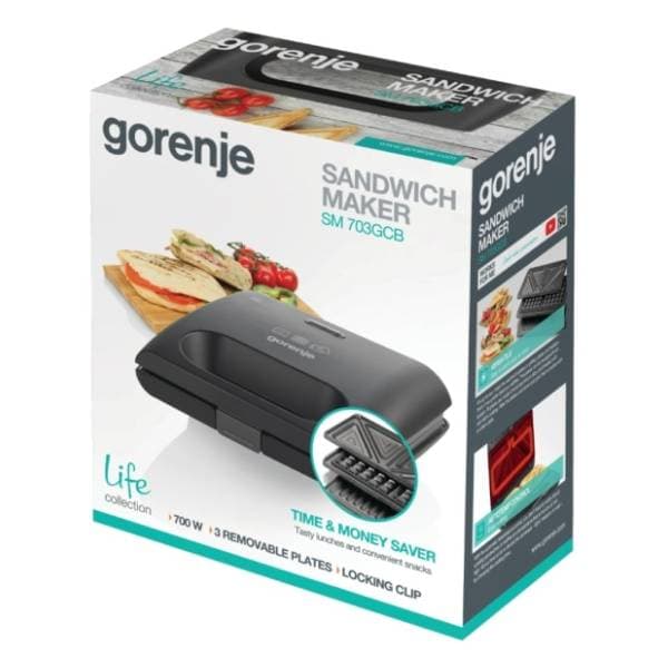 GORENJE sendvič toster SM703GCB 6