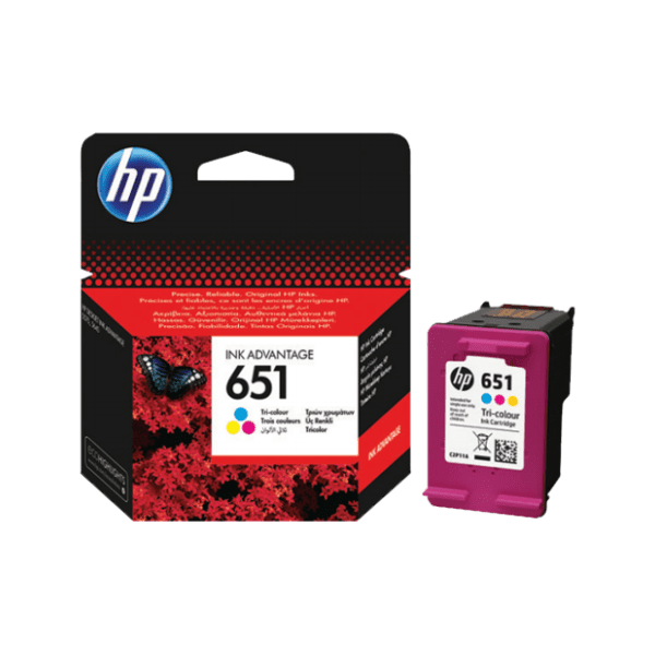 HP 651 cyan magenta žuti kertridž (C2P11AE) 0