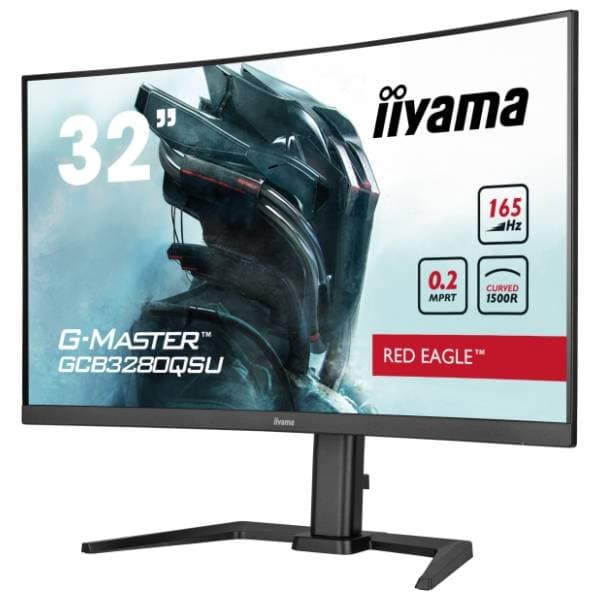 IIYAMA zakrivljeni monitor G-Master Red Eagle GCB3280QSU-B1 2
