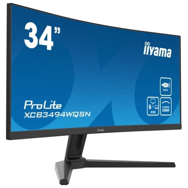IIYAMA zakrivljeni monitor ProLite XCB3494WQSN-B5 1