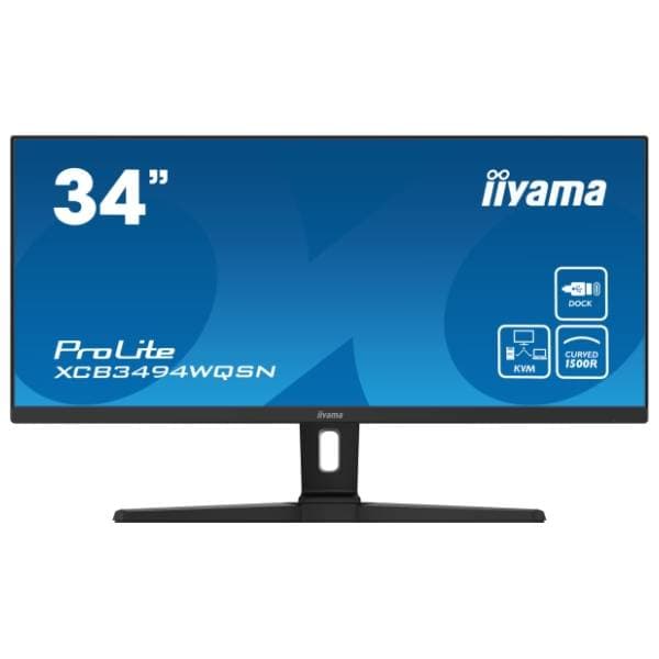 IIYAMA zakrivljeni monitor ProLite XCB3494WQSN-B5 0