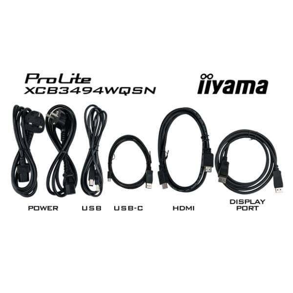 IIYAMA zakrivljeni monitor ProLite XCB3494WQSN-B5 4
