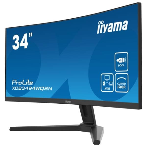 IIYAMA zakrivljeni monitor ProLite XCB3494WQSN-B5 2