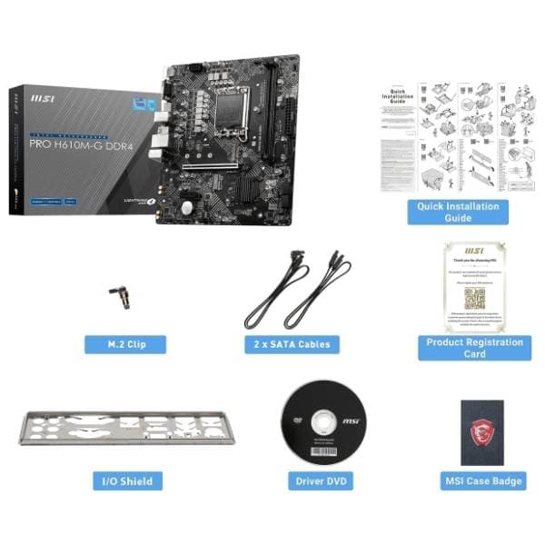 MSI PRO H610M-G DDR4 matična ploča 7