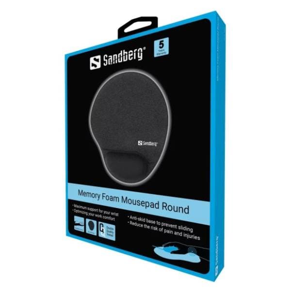SANDBERG podloga za miša Foam Mousepad Round 520-37 1