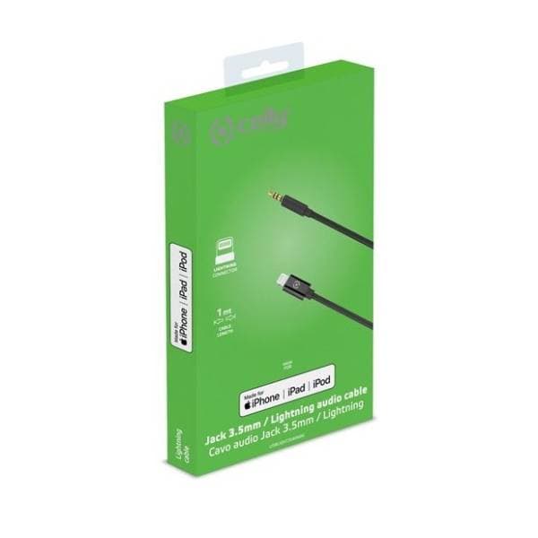 CELLY konverter kabl Lightning na 3.5mm (m/m) 3m 4