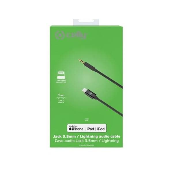 CELLY konverter kabl Lightning na 3.5mm (m/m) 3m 3