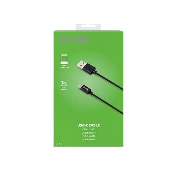 CELLY konverter kabl USB-A na USB-C (m/m) 1m 1