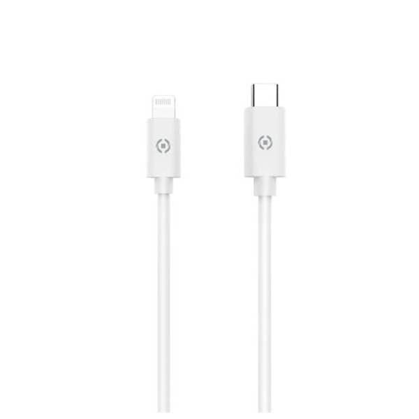 CELLY konverter kabl USB-C na Lightning (m/m) 1m beli 1