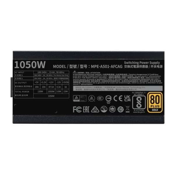 COOLER MASTER napajanje MWE Gold V2 1050W (MPE-A501-AFCAG-3VEU) 7