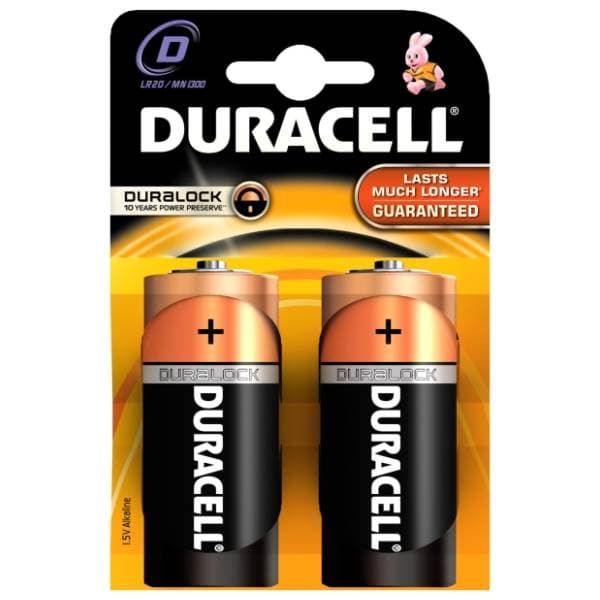 DURACELL alkalne baterije D LR20 MN1300 2kom 0