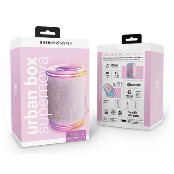 ENERGY SISTEM bluetooth zvučnik Urban Box Supernova portable roze 5